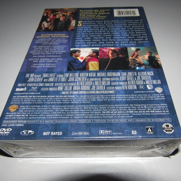 Smallville The Complete Second Season DVD 6-Disc Set New Sealed Superman WB - Picture 2 of 2